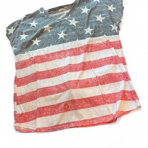Nwot 3 X Patriotic American Flag T Shirt From l.Luna